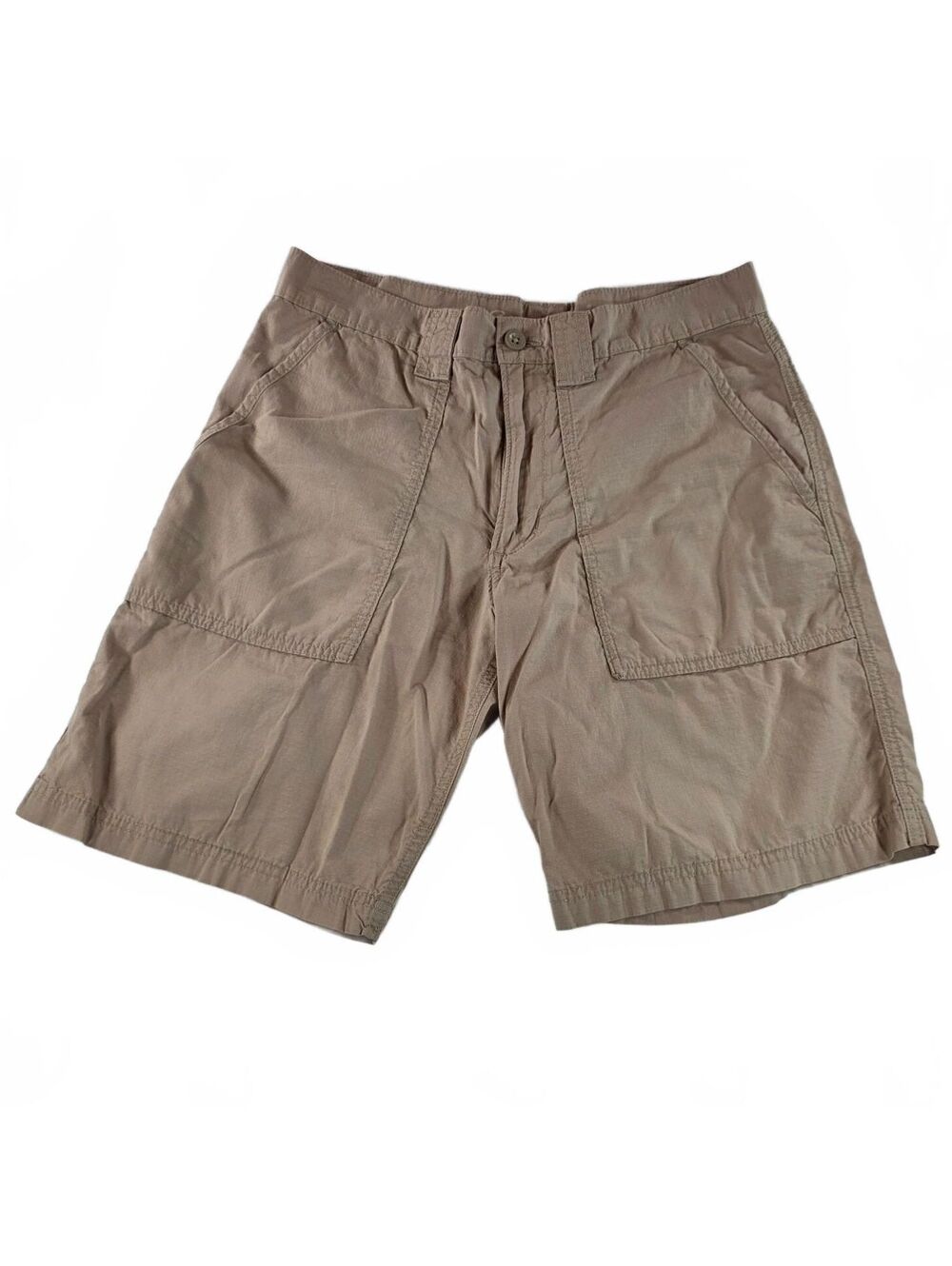 Eddie Bauer Men's 32 Inseam 9" Waist Khaki Cargo Shorts Casual Outdoor Summer